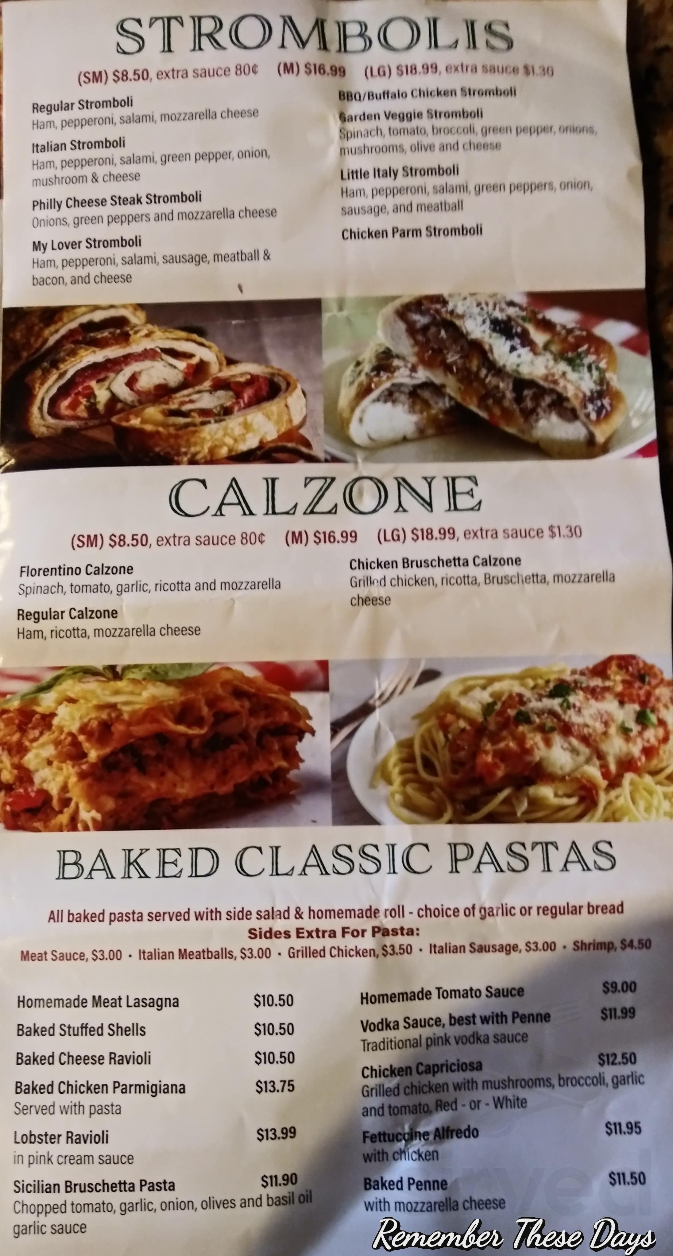 Taste Of Little Italy menus in New Berlin, Pennsylvania, United States