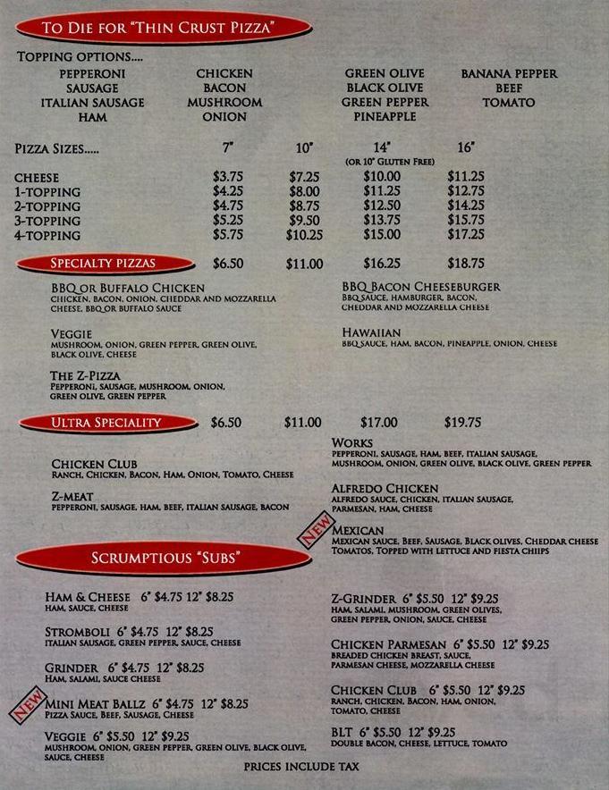 Z place pizza huntington menu for diabetics instaforex gold analysis by lara