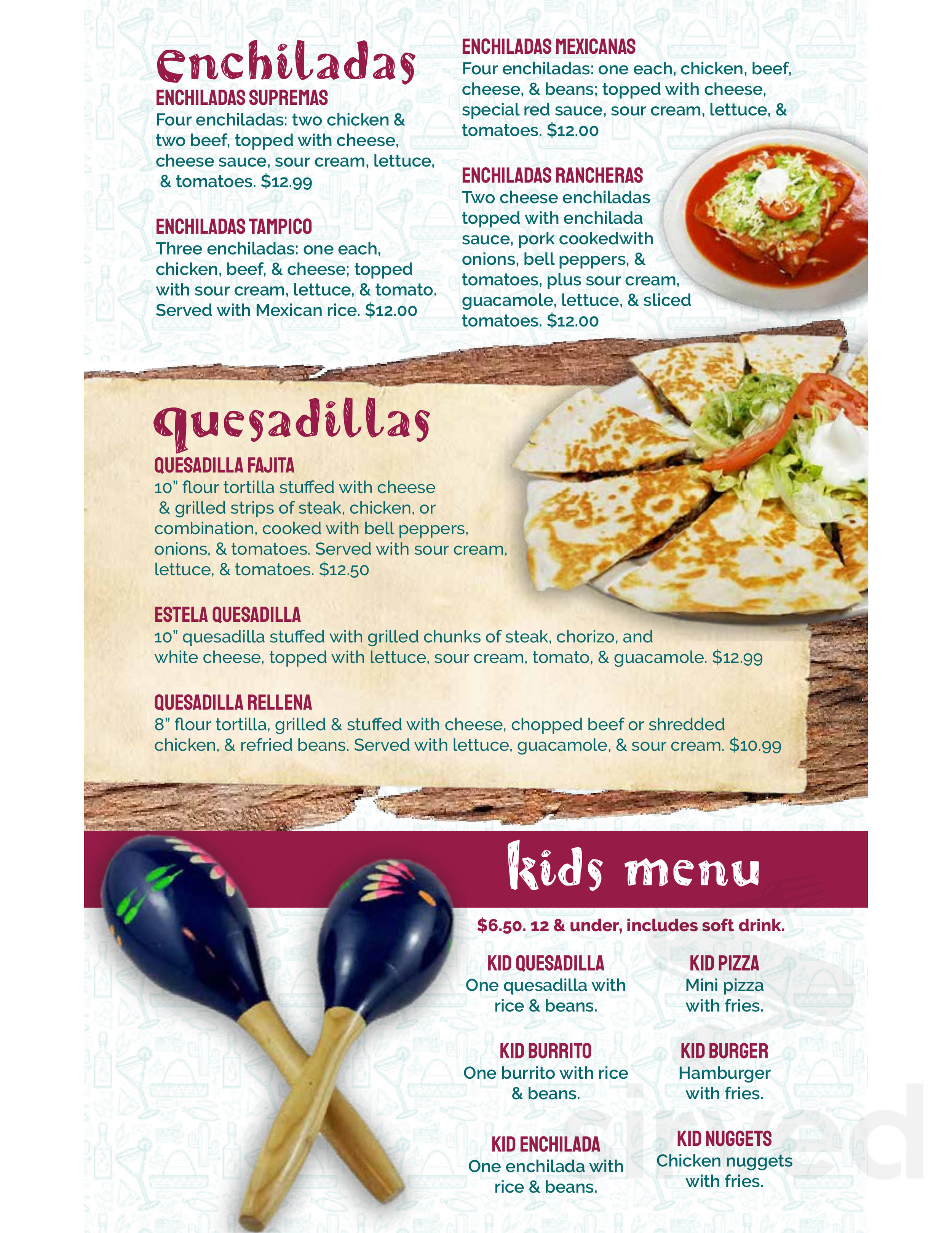 Las Margaritas Mexican Restaurant of Hastings menu in Hastings ...