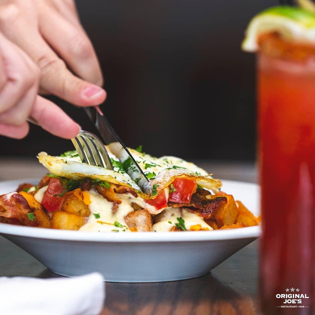 Original Joe's menu in Regina, Saskatchewan, Canada