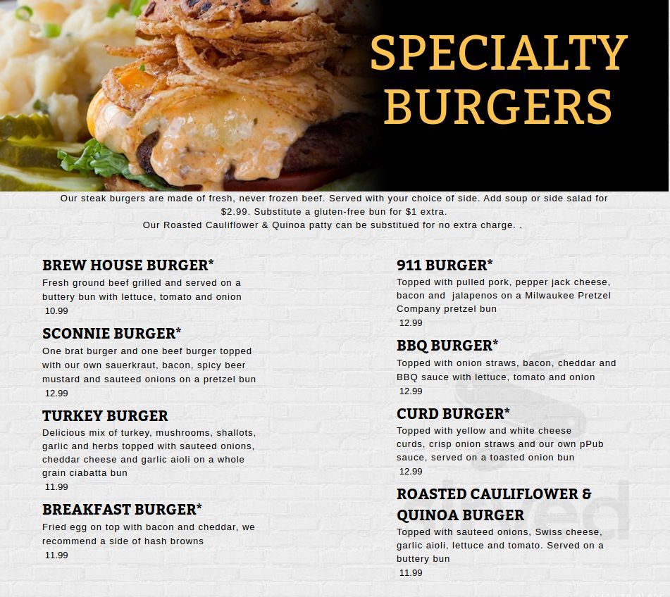 Menu - Wisconsin Dells WI's Lake City Social | Sirved