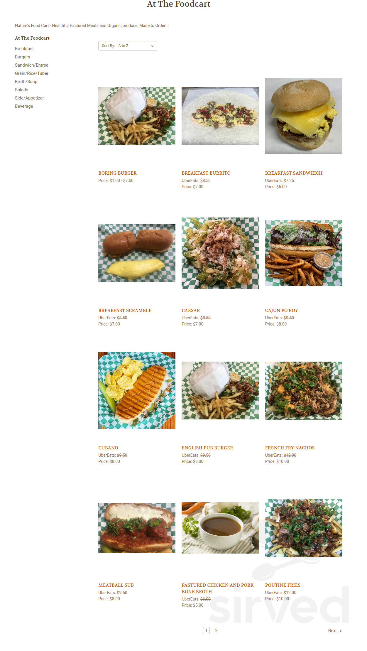 Nature's Old Time Meats - order online menu in Boring, Oregon