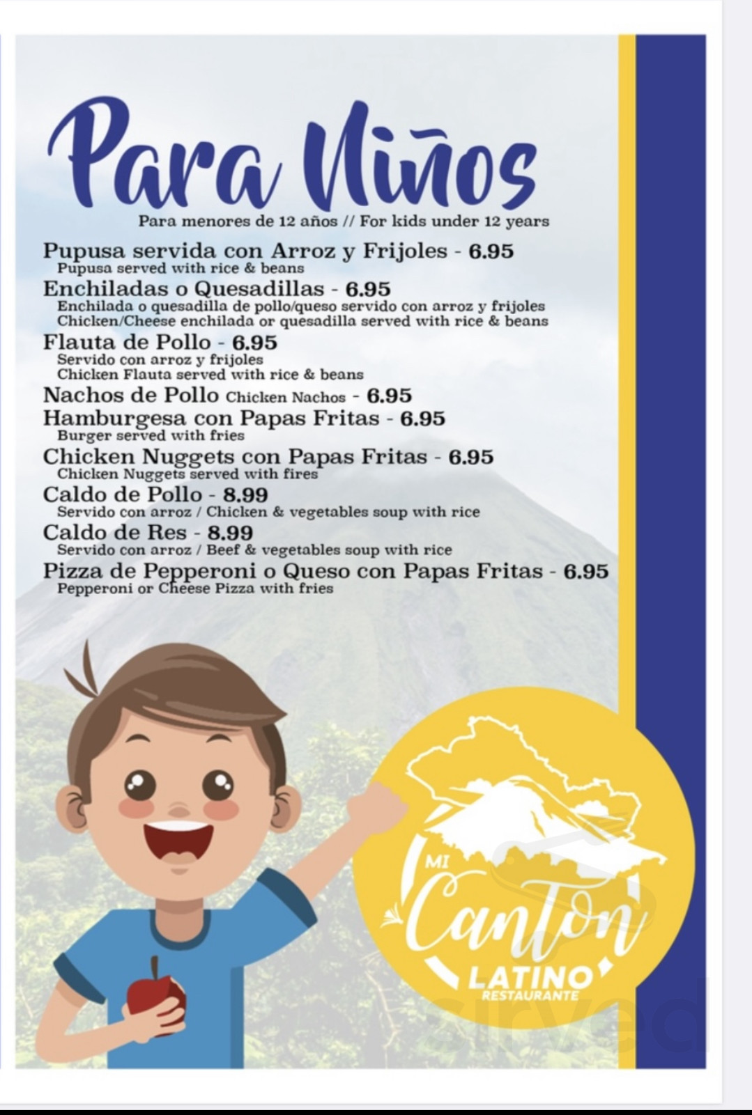 Mi Canton Latino Restaurant Arlington menu in Arlington, Texas, USA