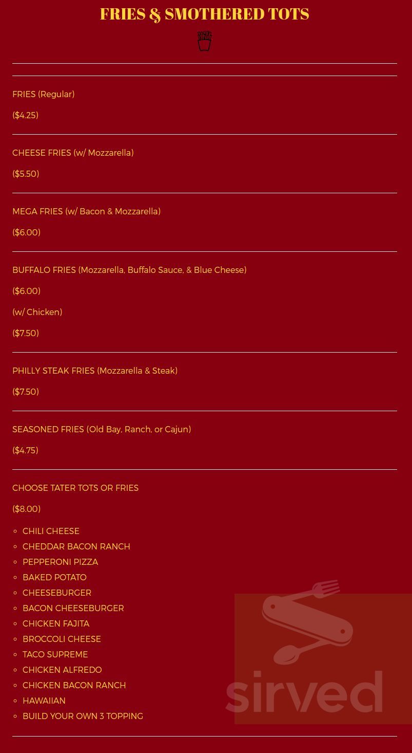 717 Pizzeria menus in Millersburg, Pennsylvania, United States