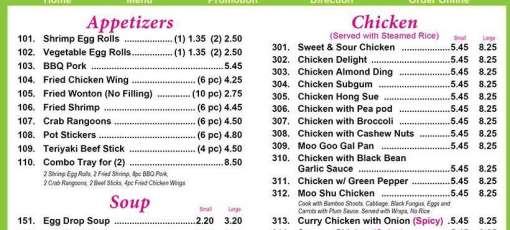 Chinese Kitchen On Kedzie And Roosevelt Menu