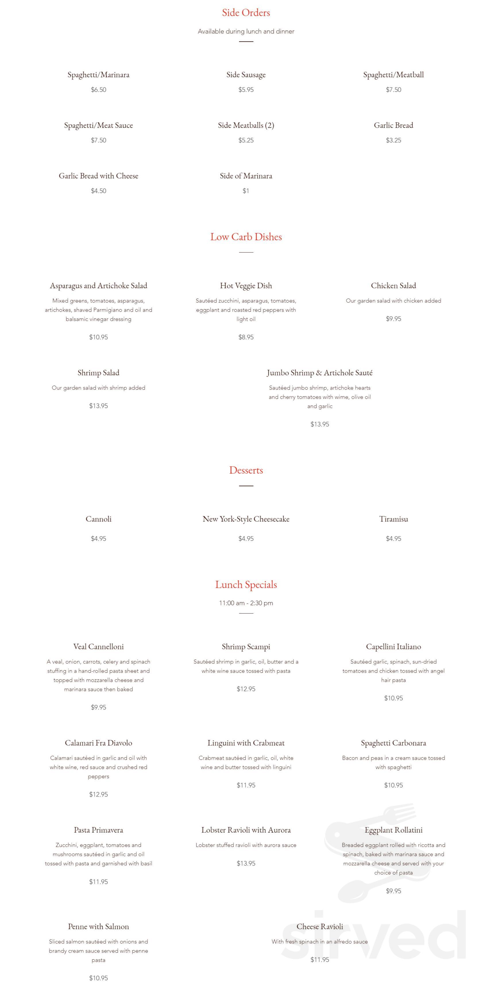 Appizza A Pizza Italian Grill menu in Sarasota, Florida, USA