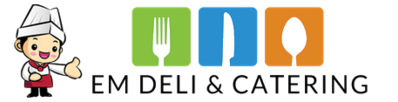 EM Deli Catering Logo in Oakland, California