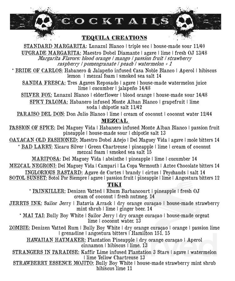 Diego's East Side menu in Providence, Rhode Island, USA