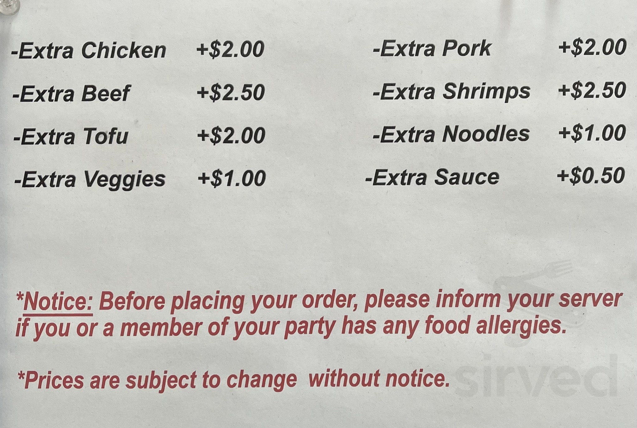 V's Sandwich menu in Tilton, New Hampshire, USA