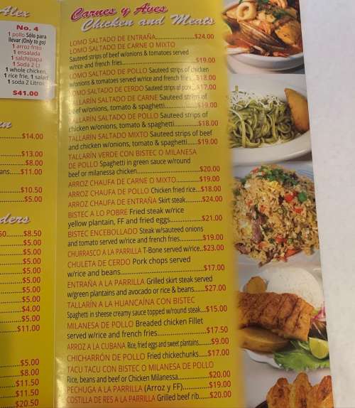 Don Alex menu in Queens, New York, USA