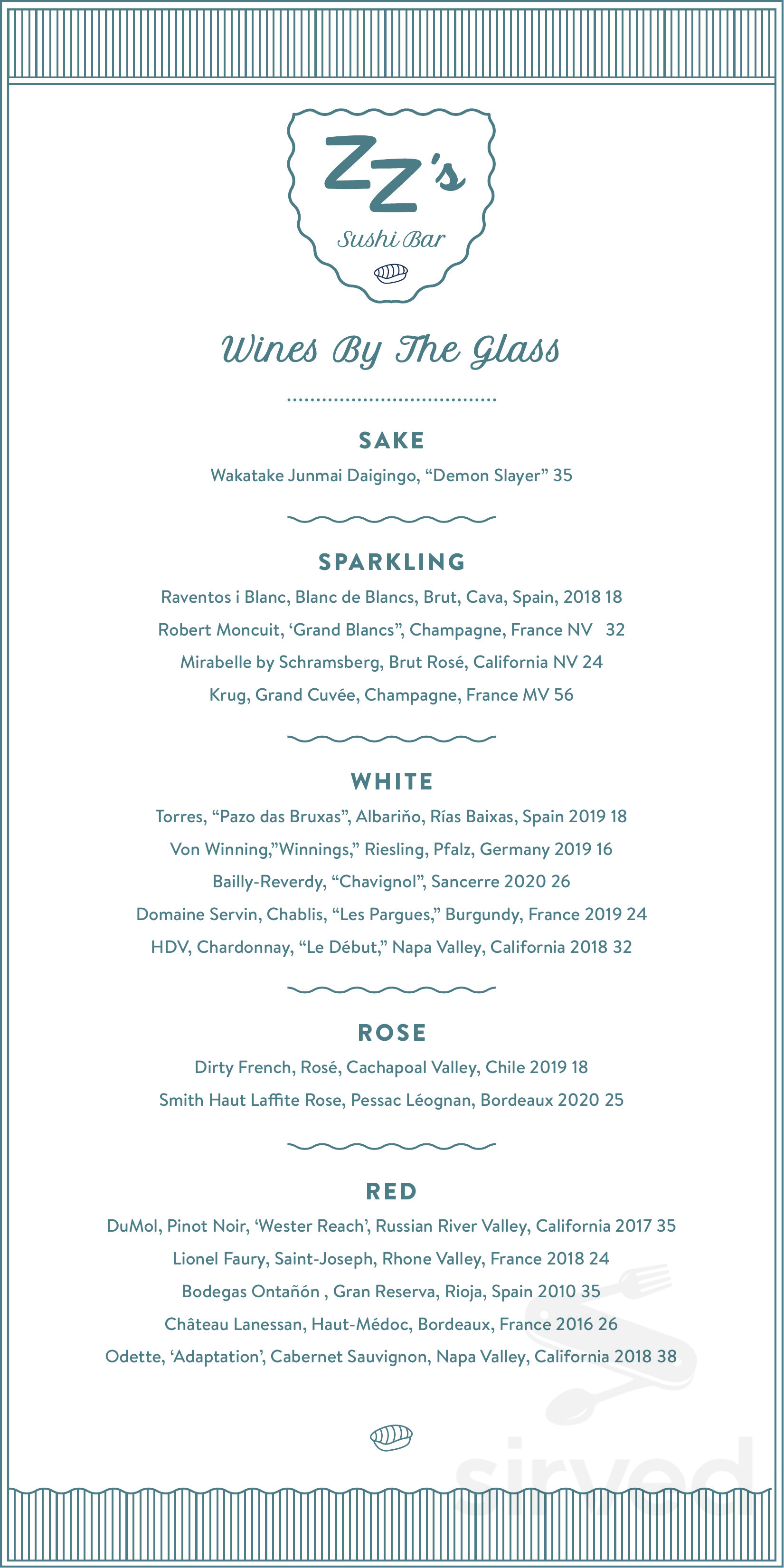 ZZ s Club Menu In Miami Florida USA zz-s-club-menu-in-miami-florida-usa