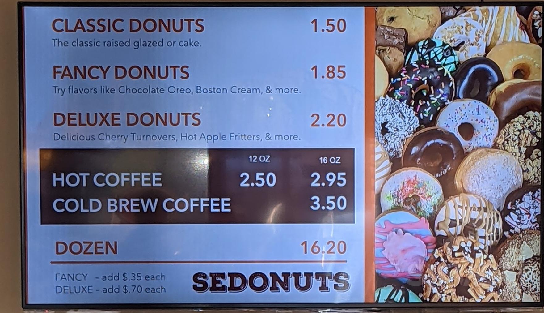 Sedonuts & Coffee menus in Sedona, Arizona, United States