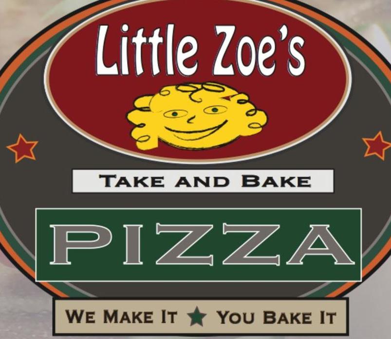 Little Zoe's Pizza. Brick Oven and Take & Bake Logo in Keene, New Hampshire
