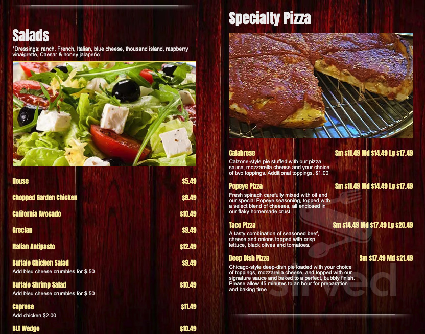 Buddy & Pal's Winfield menus in Crown Point, Indiana, United States