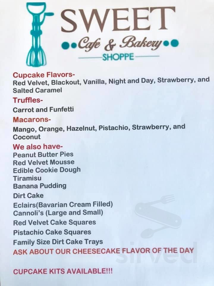 Sweet Cafe & Bakery menu in Florence, South Carolina, USA