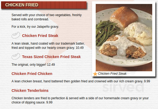 Black-eyed Pea menu in Houston, Texas, USA