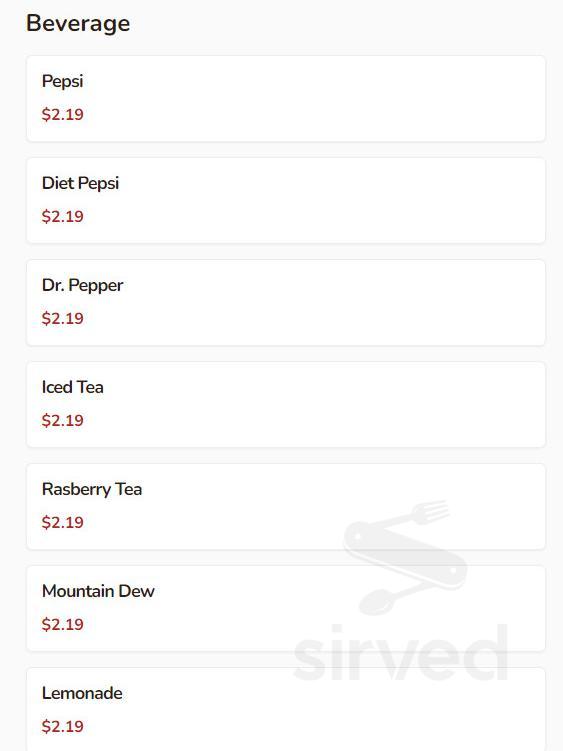 Ajida Mongolian & Ramen menu in Grand Rapids, Minnesota, USA
