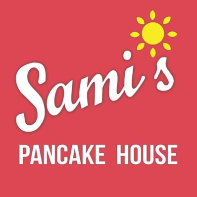 Sami's Pancake House-open for dine in Logo in Solsberry, Indiana
