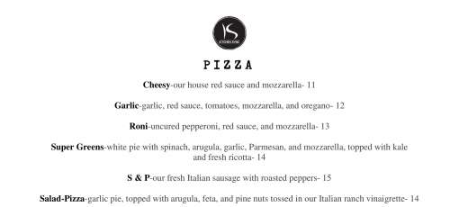 Menu for Kitchen Sync in Greenville, SC | Sirved