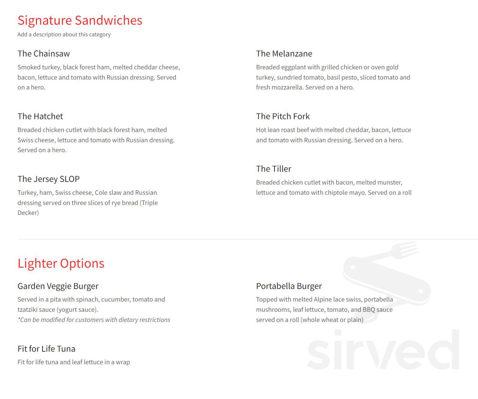 The Foodie Shack Eaterie menu in Bohemia, New York, USA