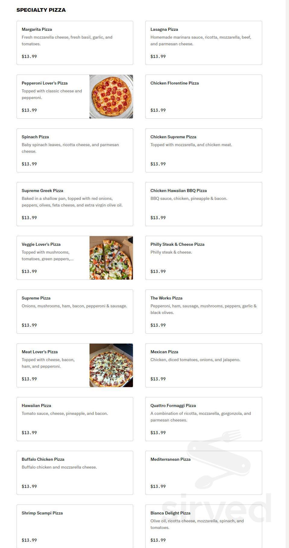 New York Pizza Express menus in Lutz, Florida, United States