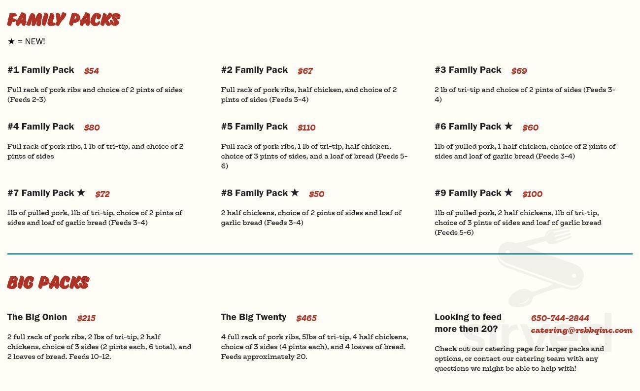 Wagon Wheel Barbecue menu in Mountain View, California, USA