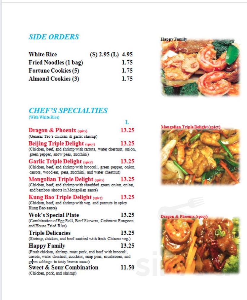 Menu - Chesterton IN's Joy Wok | Sirved