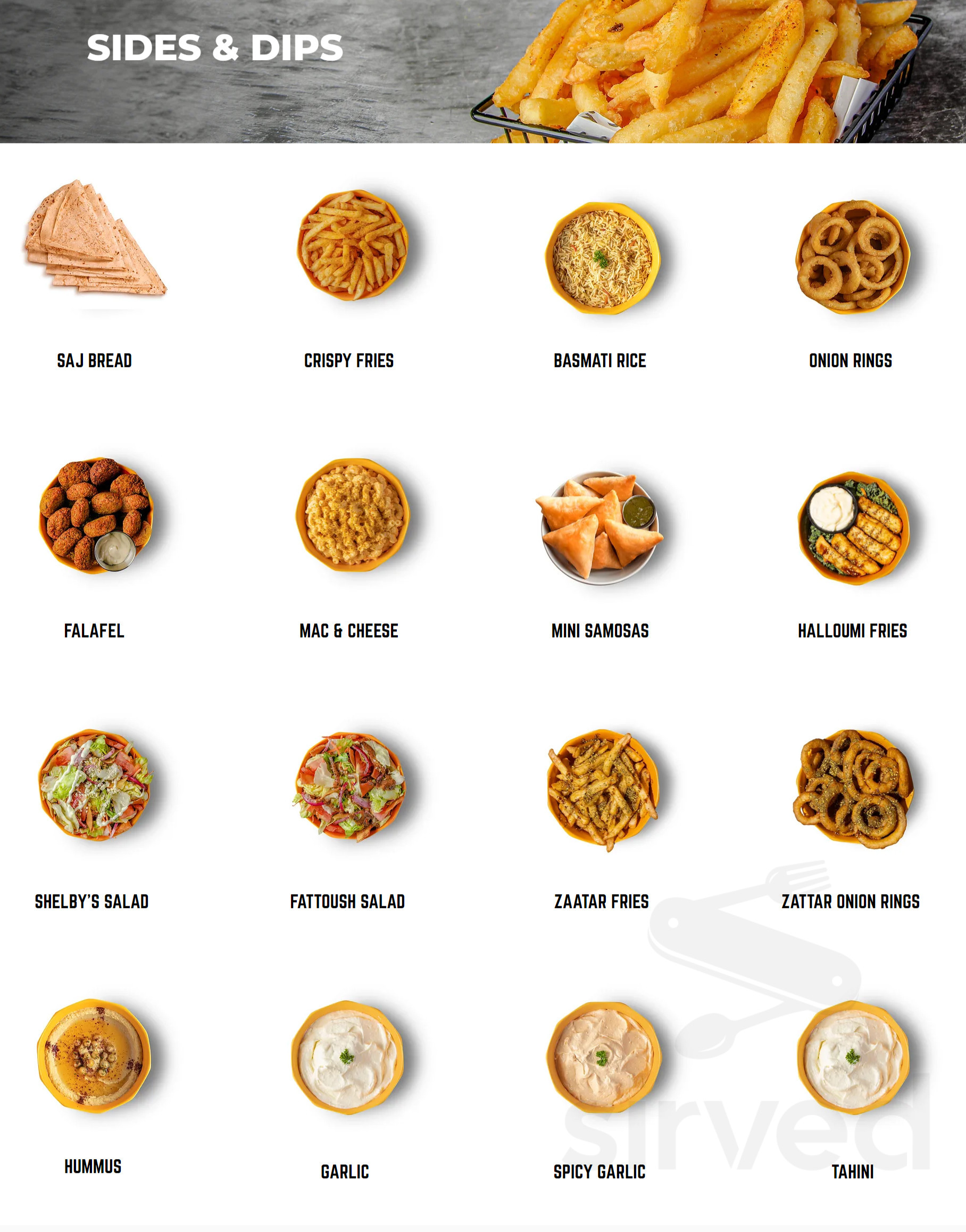 Shelby's Shawarma Highbury Drive Thru menus in London, Ontario, Canada