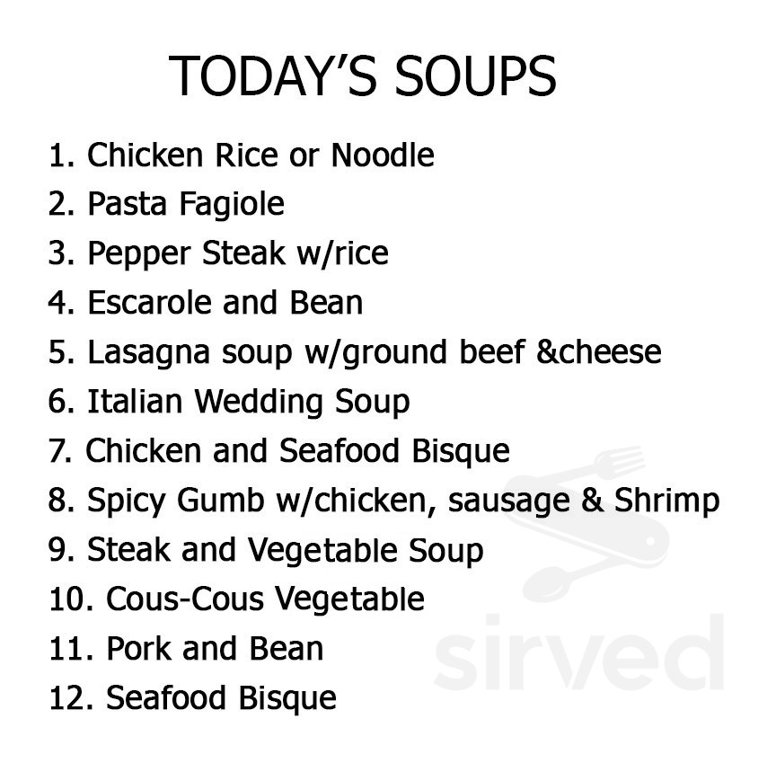 Lou's Deli and Salad menu in Danbury, Connecticut, USA