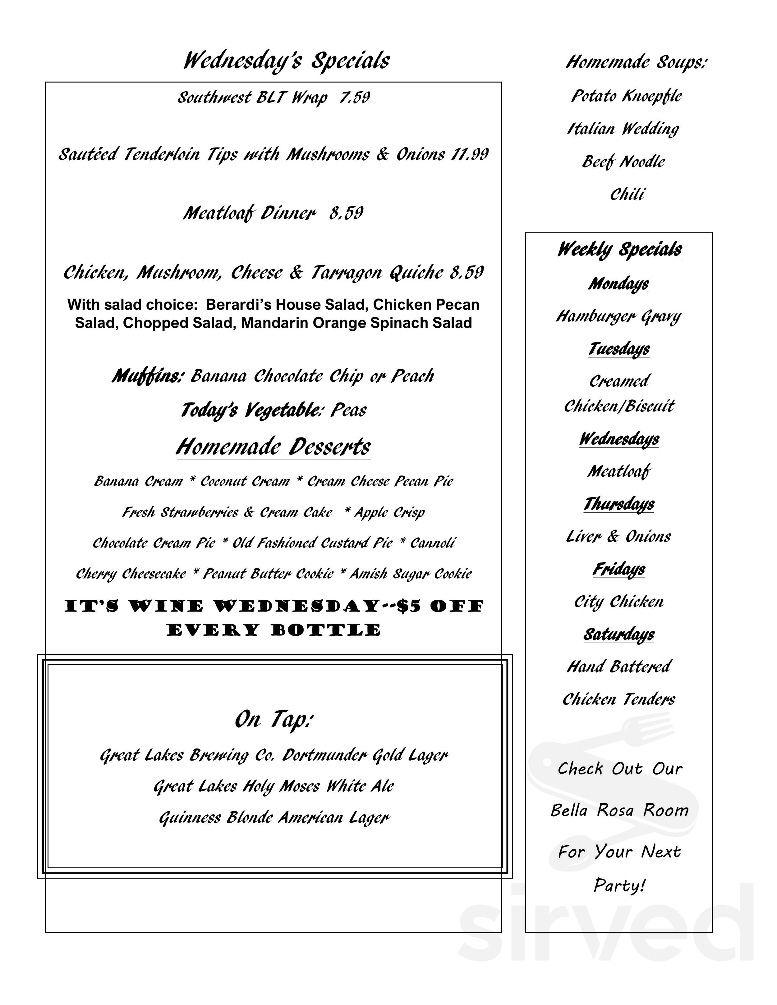 Berardi s Family Kitchen Menus In Sandusky Ohio United States berardi-s-family-kitchen-menus-in-sandusky-ohio-united-states