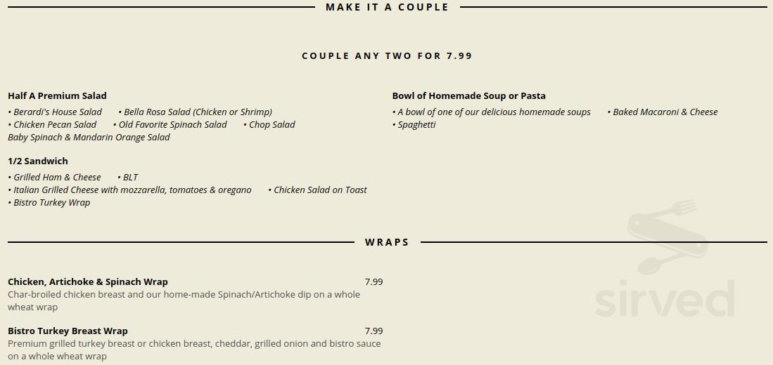 Berardi s Family Kitchen Menus In Sandusky Ohio United States berardi-s-family-kitchen-menus-in-sandusky-ohio-united-states