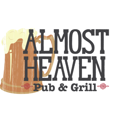 Almost Heaven Pub and Grill Logo in Harpers Ferry, West Virginia