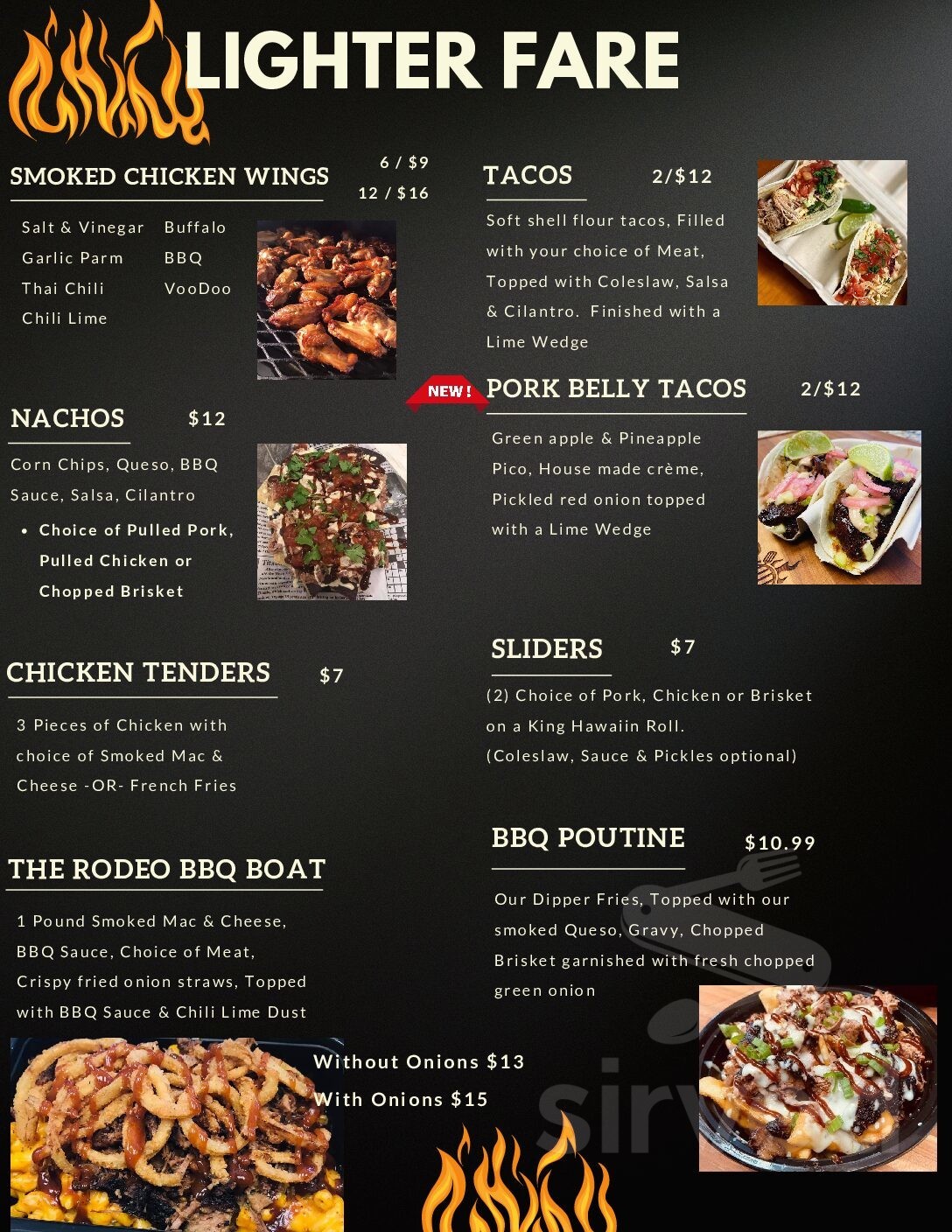 Rollin' Smoke Handcrafted BBQ menus in Clifton Park, New York, United