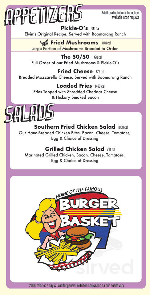 Boomarang Diner menu in Catoosa, Oklahoma
