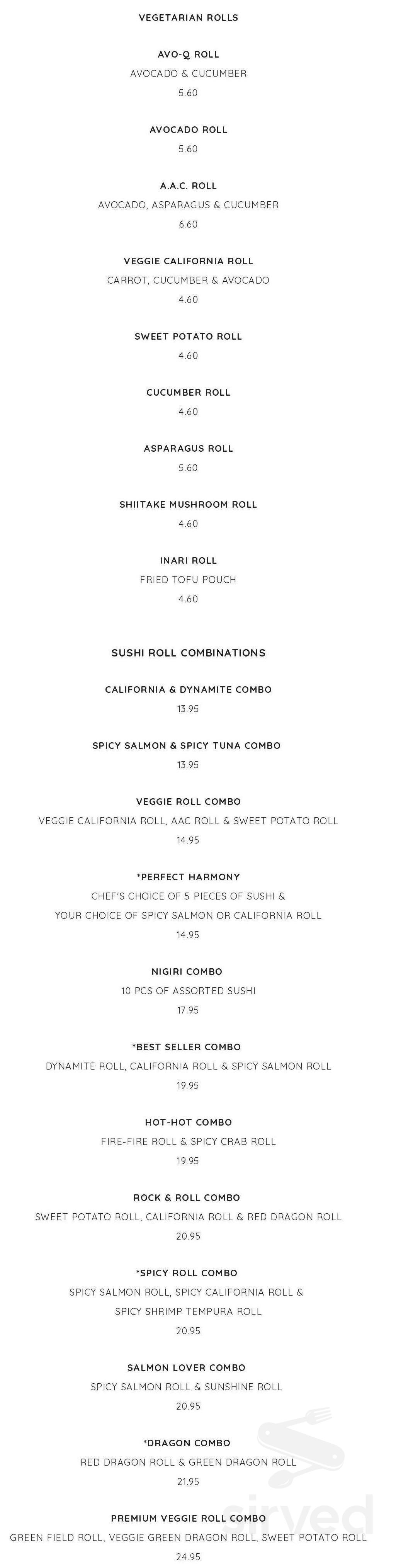 Teriyaki Town menu in Lindsay, Ontario