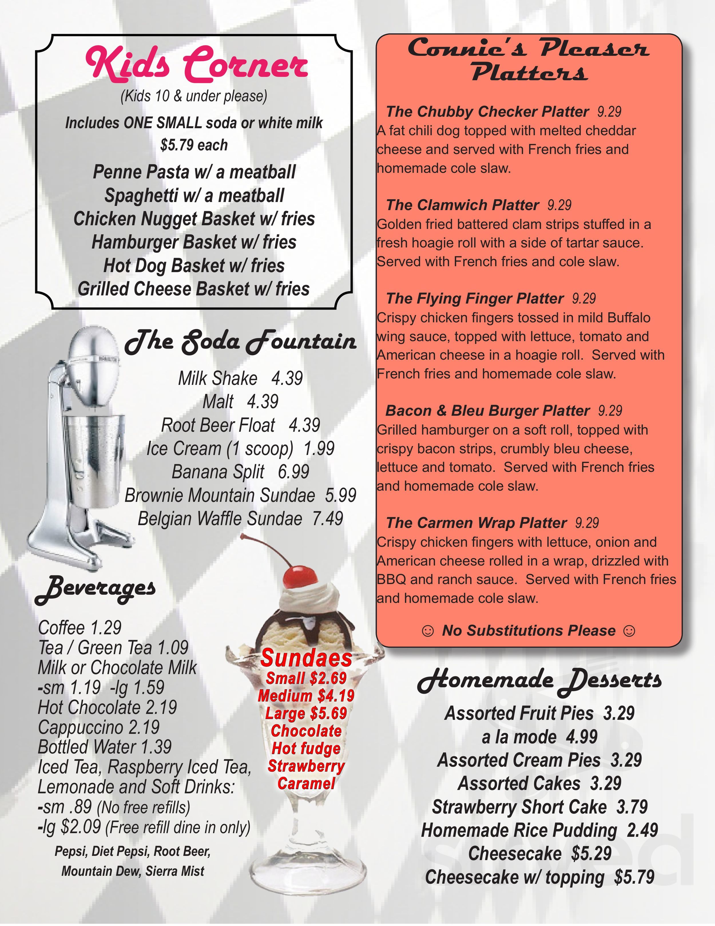 Connie s Diner Menu In Waterloo New York USA connie-s-diner-menu-in-waterloo-new-york-usa