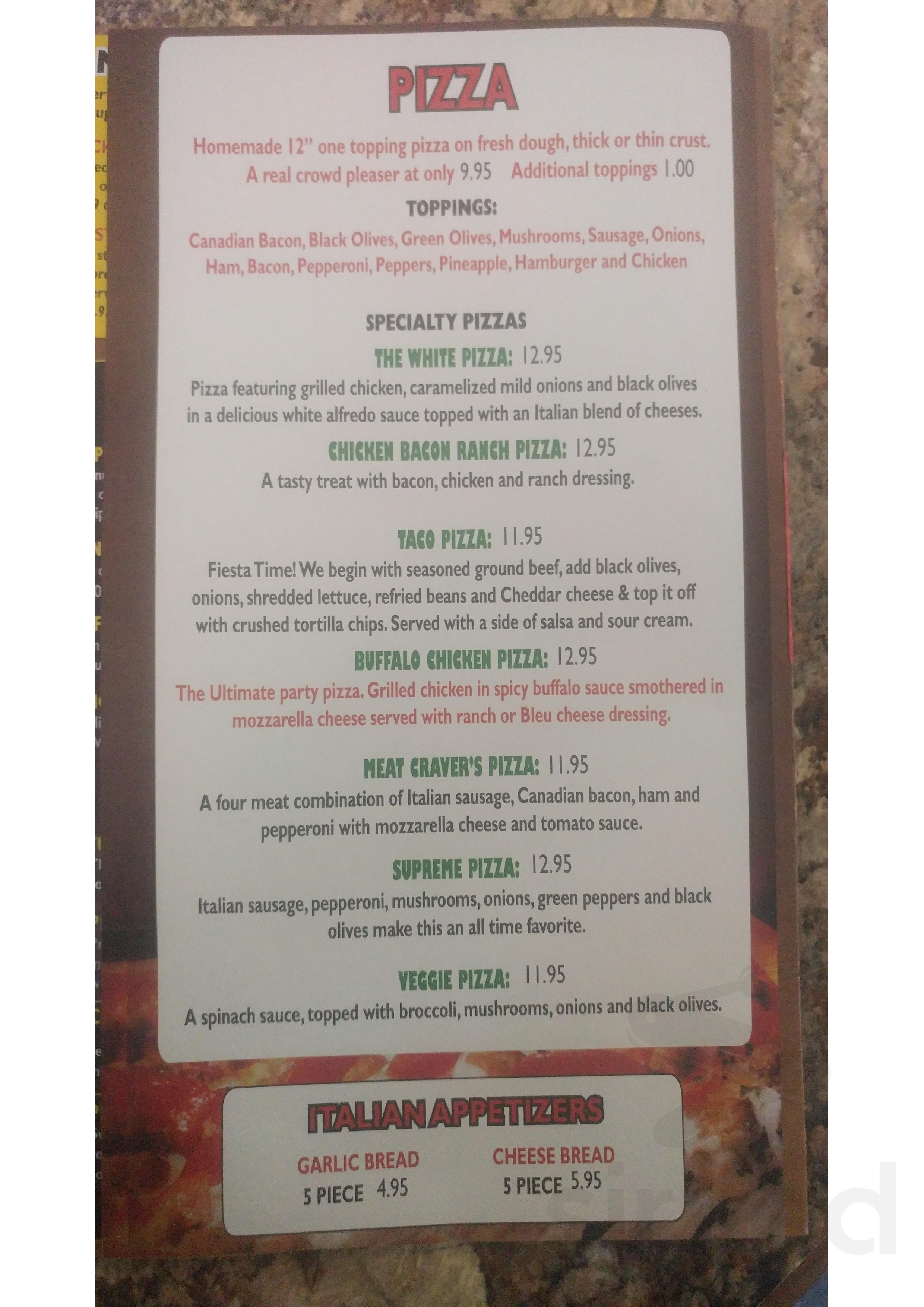 Knute's Bar & Grill menus in Orfordville, Wisconsin, United States