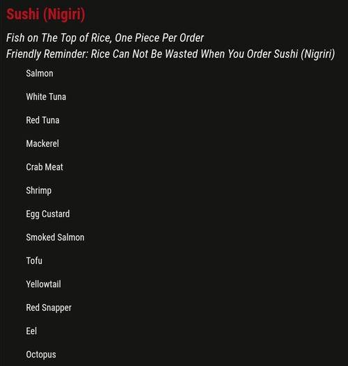 Kintaro All You Can Eat Sushi & Hot Pot menu in Brooklyn, Ohio, USA