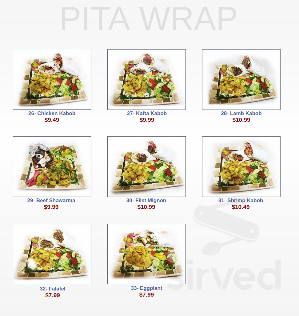 Golden Olive menu in Huntington Beach, California