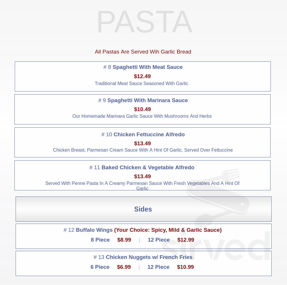 Golden Olive menu in Huntington Beach, California