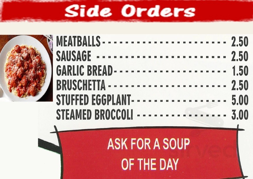 Milton's Pizza & Pasta menu in Coatesville, Pennsylvania, USA