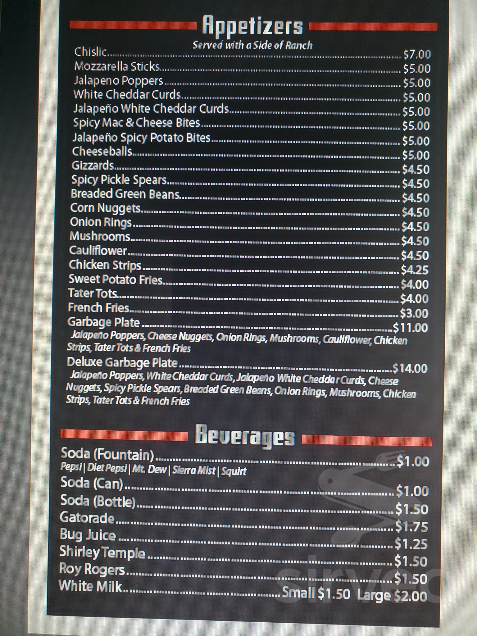 Lemke's Bar & Grill menus in Aurora, South Dakota, United States