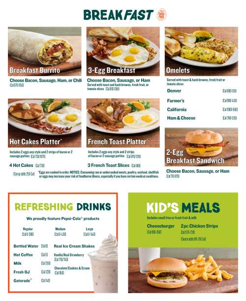 Farmer Boys menu in Las Vegas, Nevada, USA