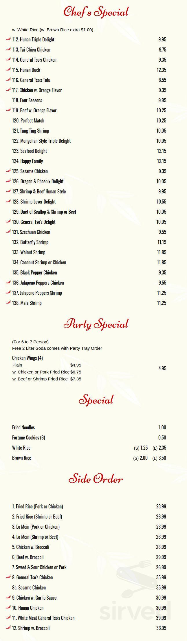 Chinatown Kitchen menu in Hanover, Pennsylvania