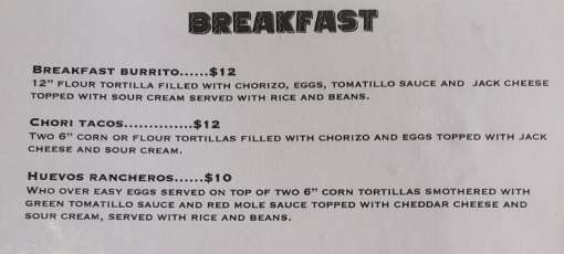 Menu for Javi's Mexican Grill in Wahiawa, HI | Sirved