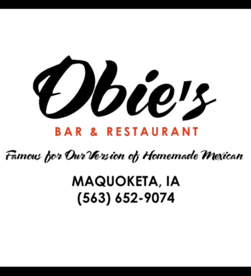 Obie's Bar & Restaurant Logo in Maquoketa, Iowa