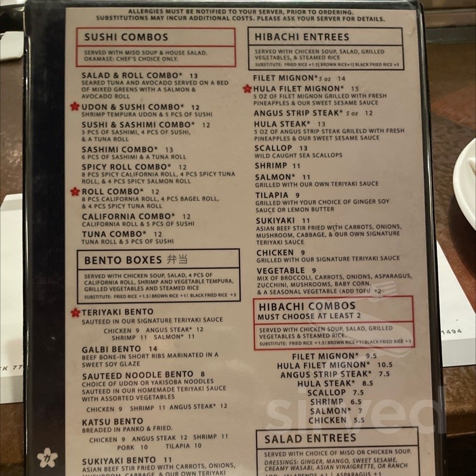 The Carriage Venue menu in Dawsonville, USA