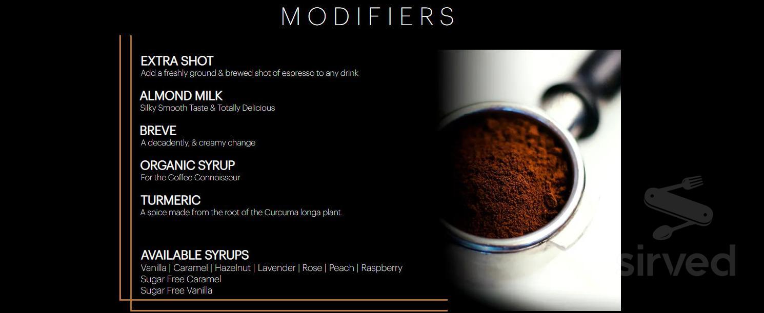 Birmingham Roast menu in Birmingham, Michigan, USA