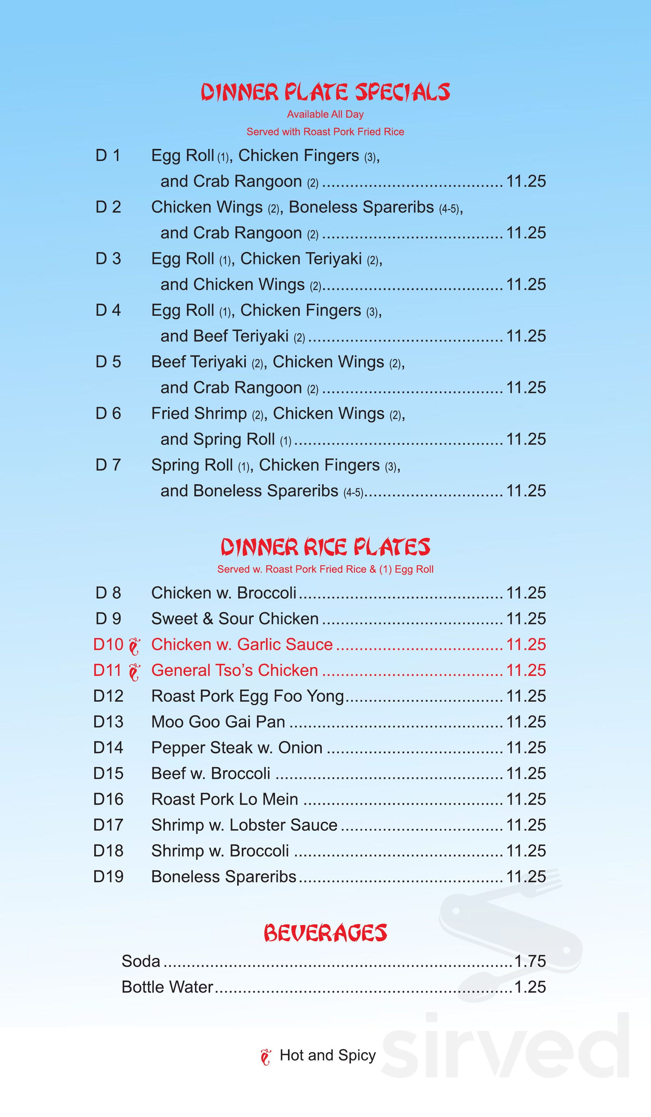 Lee Wah Chen Restaurant menus in Moultonborough, New Hampshire, United ...