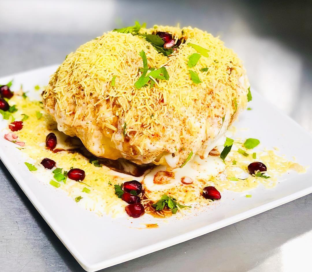 Chowpatty Chat menu in Houston, Texas, USA